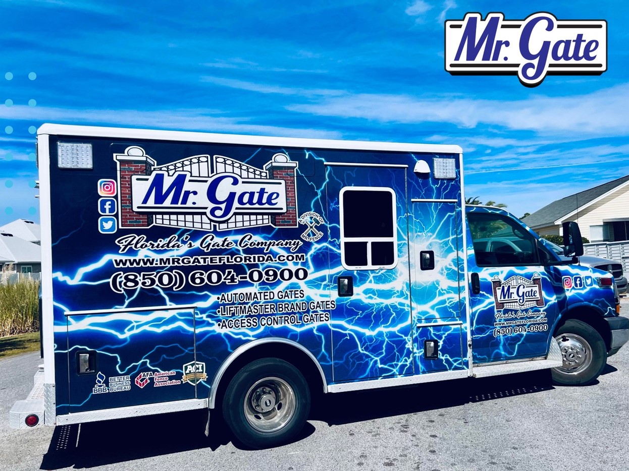 Photo of a top Florida gate company truck