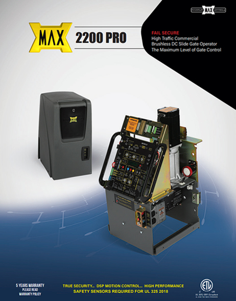 Learn more about our Max 2200 Pro Commercial Gate Operator System located in Panama City, FL.